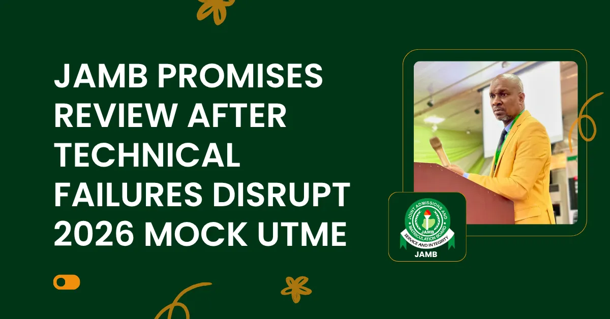 JAMB Promises Review After Technical Failures Disrupt 2026 Mock UTME