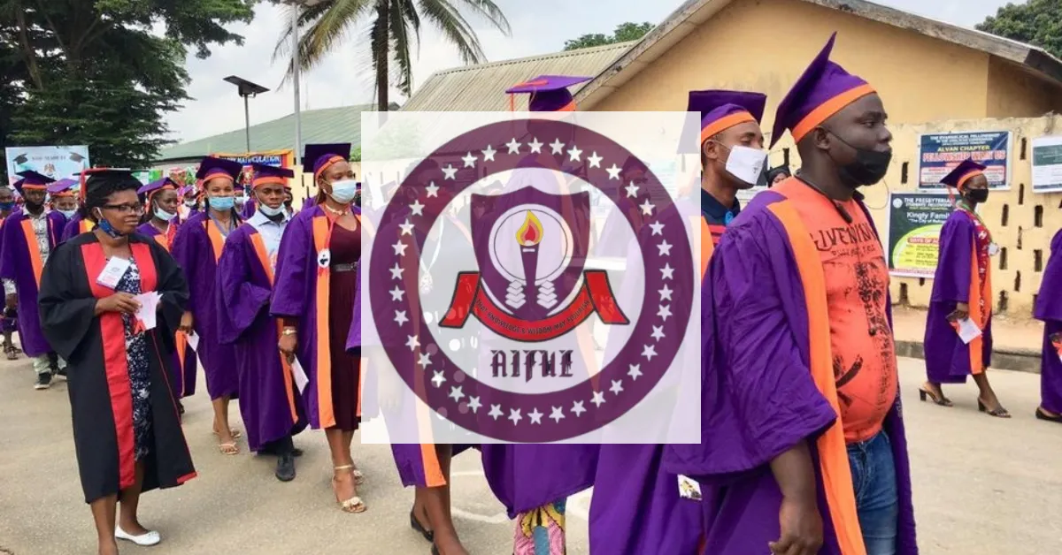 AIFUE Admission List 2025/2026 Academic Session