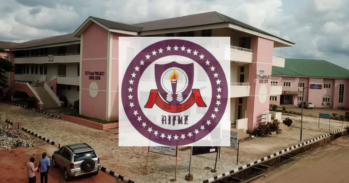 AIFUE Post UTME Screening Form 2025/2026 Academic Session