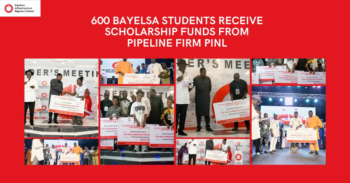 600 Bayelsa Students Receive Scholarship Funds From Pipeline Firm PINL