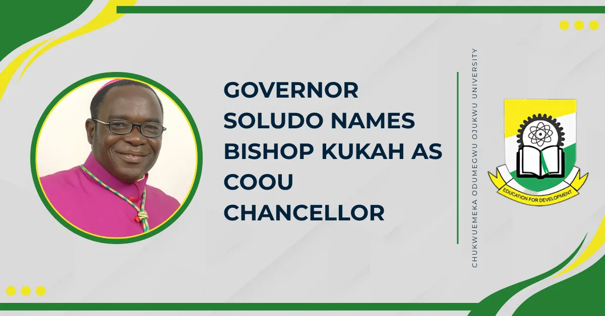 Governor Soludo Names Bishop Kukah as COOU Chancellor