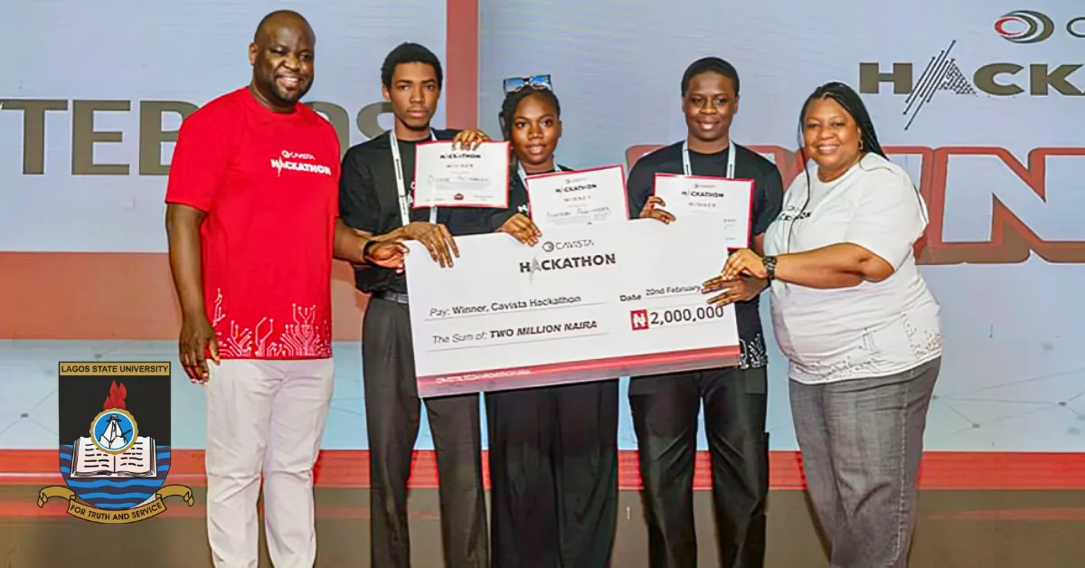 LASU Team Wins N2 Million at Cavista Hackathon 2026 With AI Health Solution