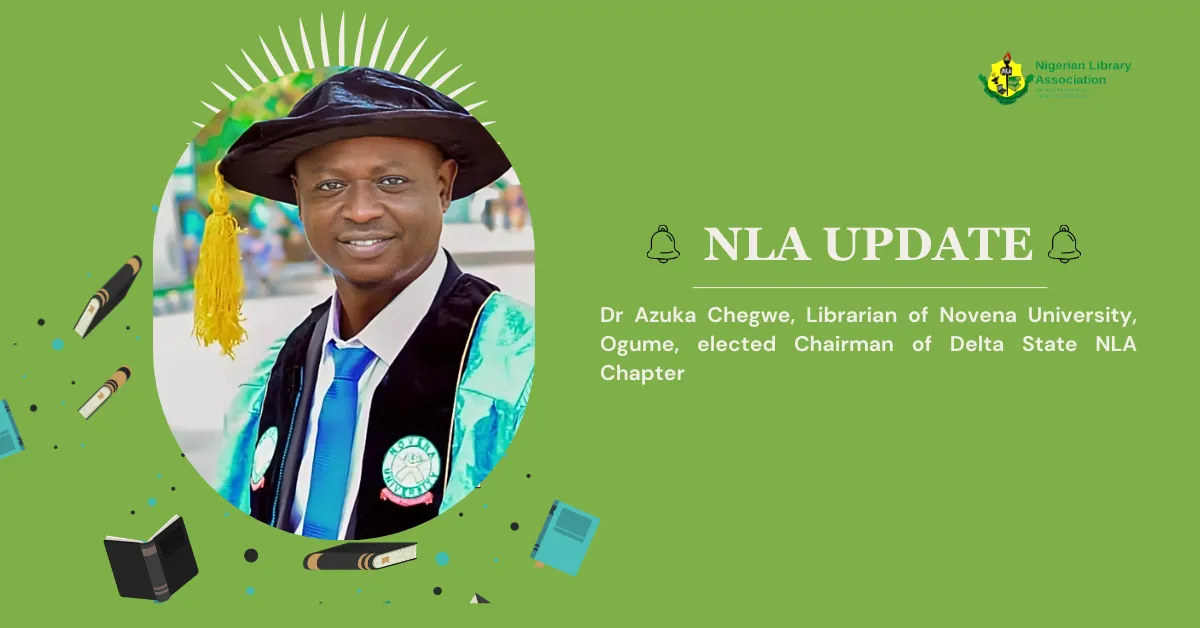Novena University Librarian Elected Delta NLA Chairman
