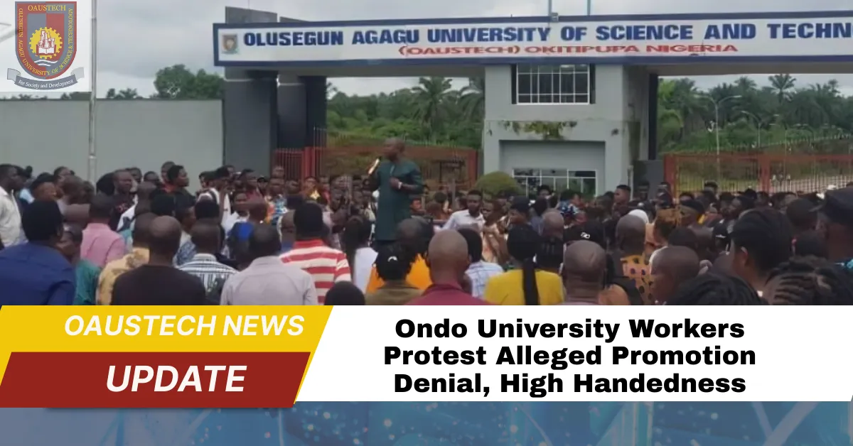 Ondo University Workers Protest Alleged Promotion Denial, High Handedness